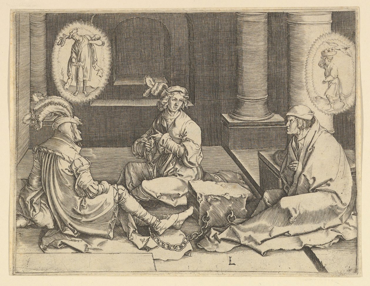 Joseph in Prison kopi, 1600-tallet. av Unbekannt