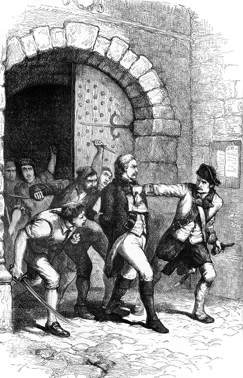 Joshua Huddy ledet fra fengselet for å bli hengt, 1782 c1880 av Unbekannt