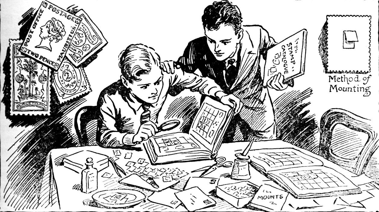 Frimerkesamlingens gleder, 1937 av Unbekannt
