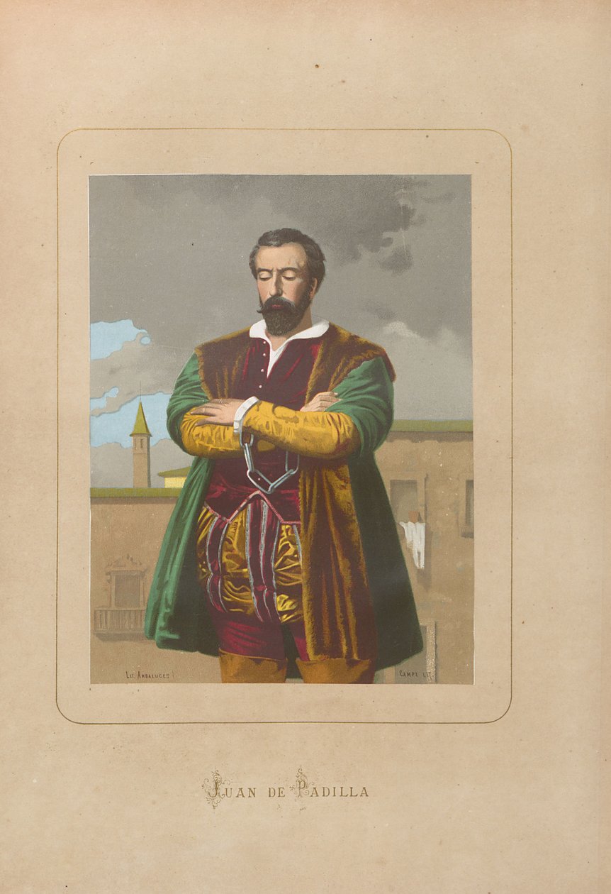 John av Padilla. Fra: Berømte menn og kvinner gjennom tidene av Juan Landa, 1875-1877. av Unbekannt