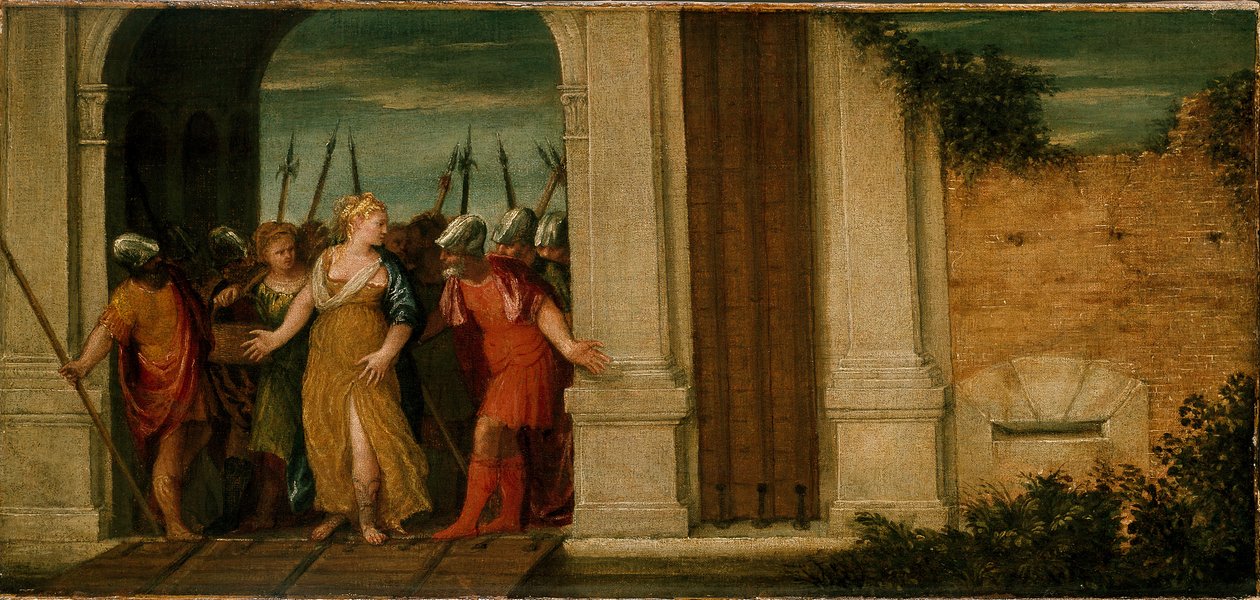 Judith forlater Bethulia, c1500-tallet av Unbekannt