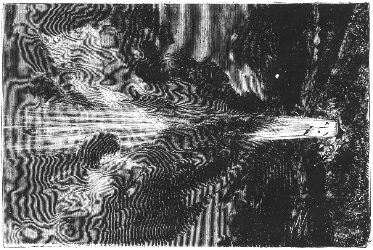 Jules Verne 1828-1905, Fra jorden til månen, 1865 av Unbekannt