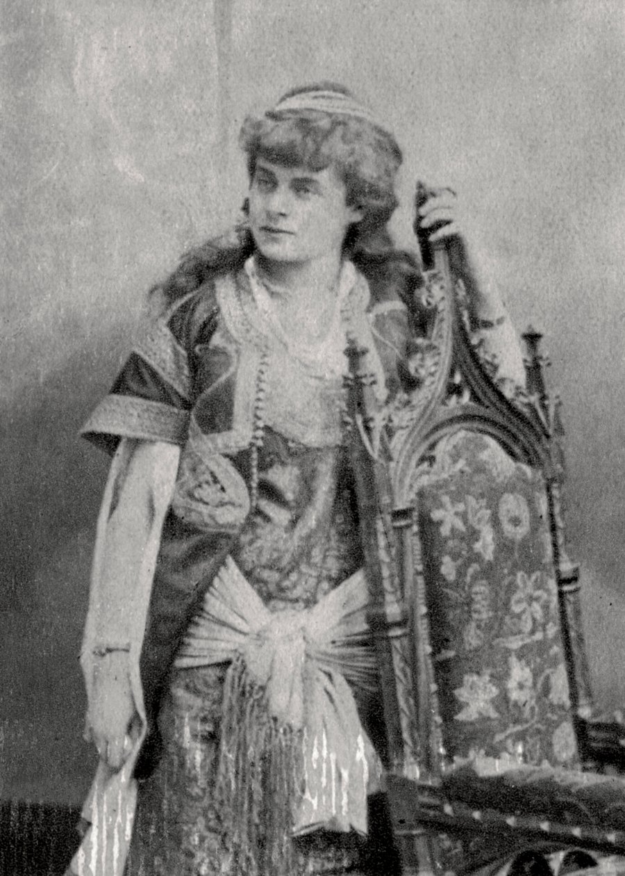 Julie Feyghine , fransk skuespillerinne, 1881 av Unbekannt