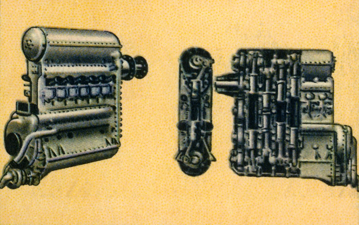 Junkers 700-800 hestekrefter dieselflymotor, 1932. av Unbekannt