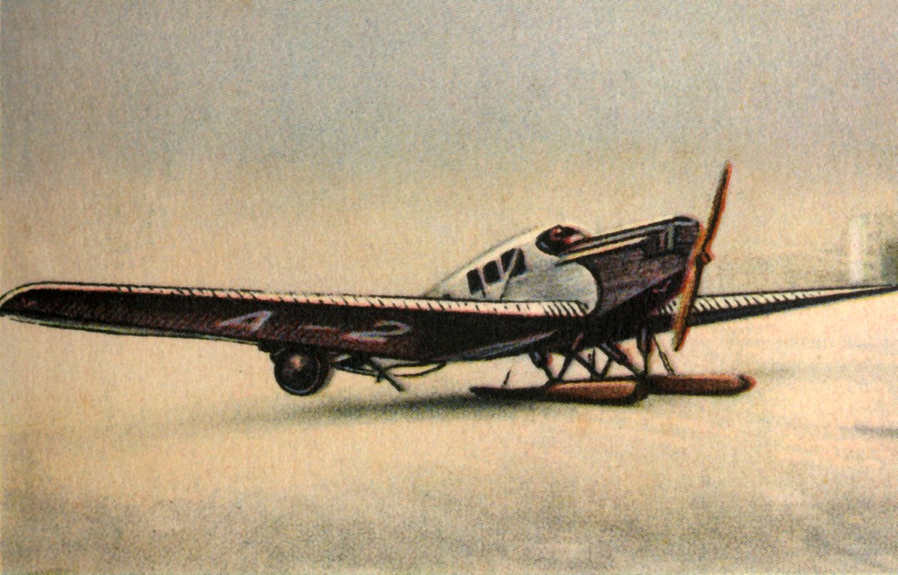 Junkers F13 L-fly med snøskinner, 1920-tallet, 1932. av Unbekannt