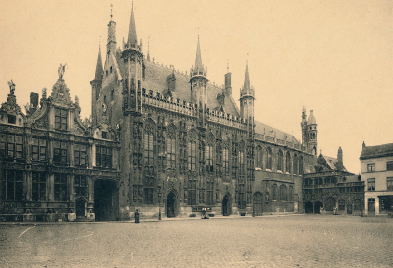 Justice Palace, Town Hall and Chapel of the Holy Blood, c1910 av Unbekannt
