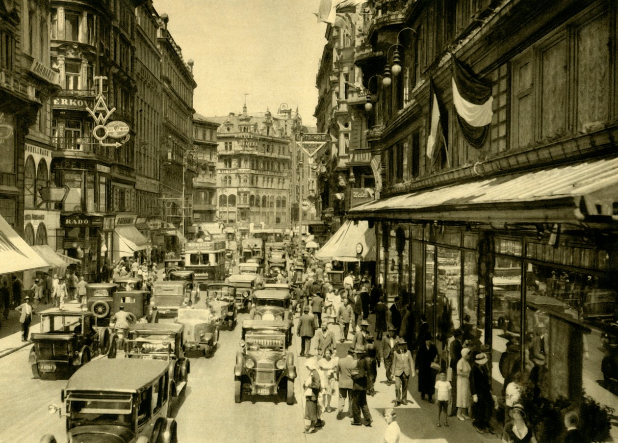Karntner Strasse, Wien, Østerrike, c1935. av Unbekannt