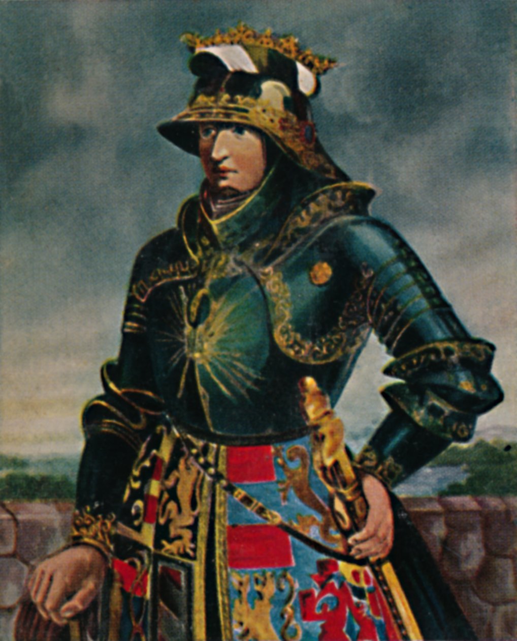 Keiser Maximilian I 1459-1519 - maleri av Rubens, 1934. av Unbekannt