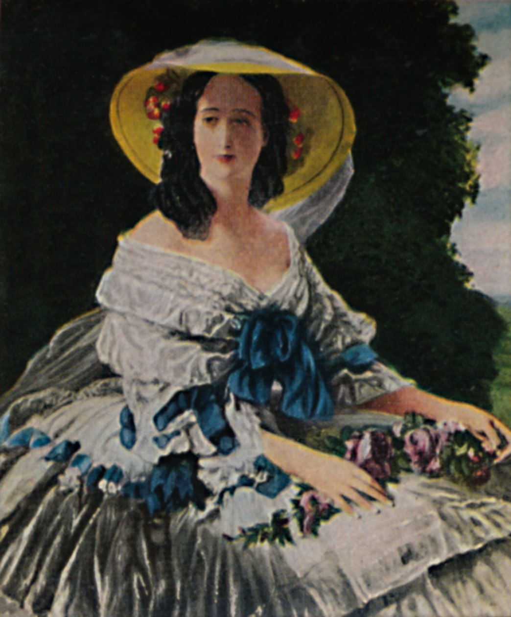 Keiserinne Eugenie 1826-1920. - Maleri av Winterhalter, 1934. av Unbekannt