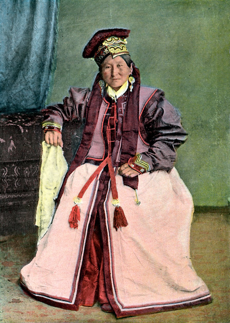 Kalmyk prinsesse, c1890 av Unbekannt