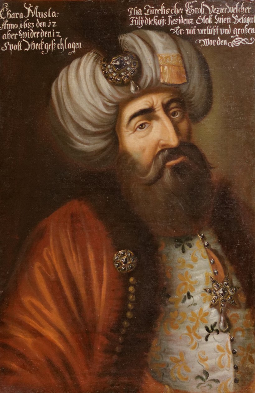 Kara Mustafa Pasha, osmansk storvesir, ca 1683 av Unbekannt