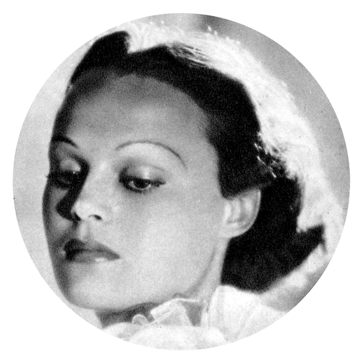 Katherine DeMille , kanadiskfødt amerikansk skuespillerinne, 1934-1935 av Unbekannt