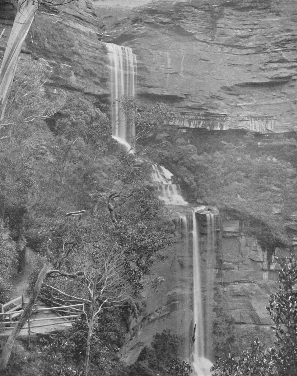 Katoomba Falls, 1800-tallet av Unbekannt