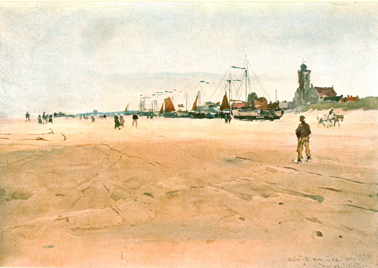 Katwijk aan Zee i 1889, ca 1900. av Unbekannt