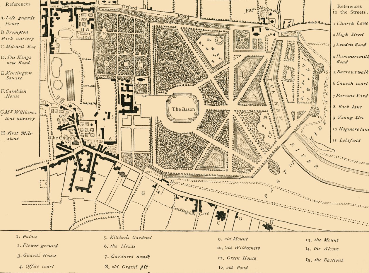 Kensington i 1764, c1876. av Unbekannt