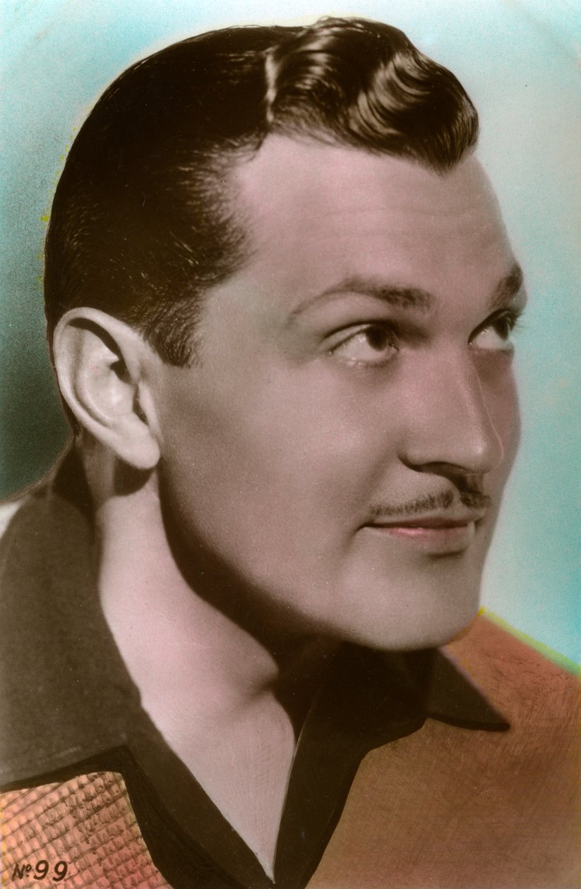 Kent Taylor 1906-1987, amerikansk skuespiller, ca 1930-tallet av Unbekannt