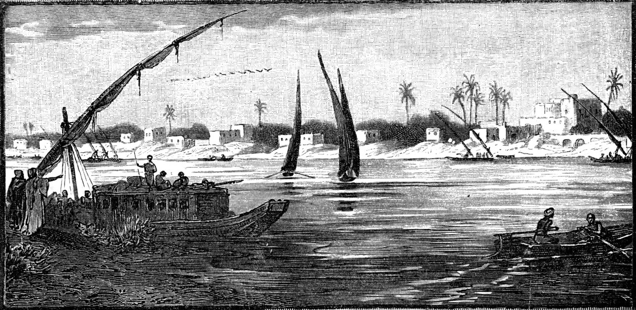 Khartoum, hovedstaden i Sudan, 1900 av Unbekannt