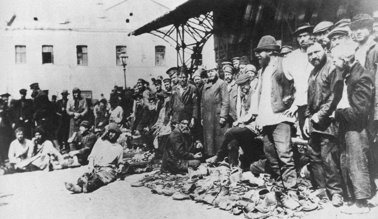 Khitrov markedsplass, Moskva, Russland, 1900-tallet av Unbekannt