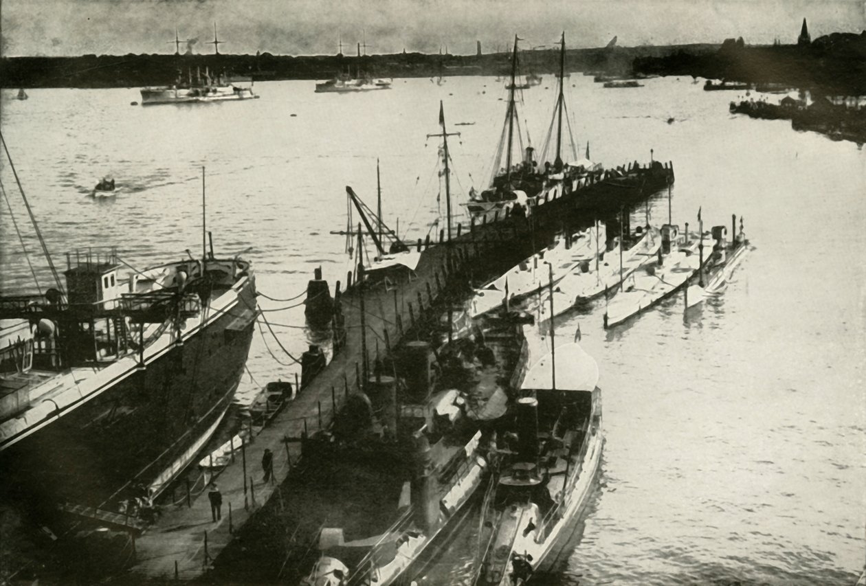 Kiel havn, 1919. av Unbekannt