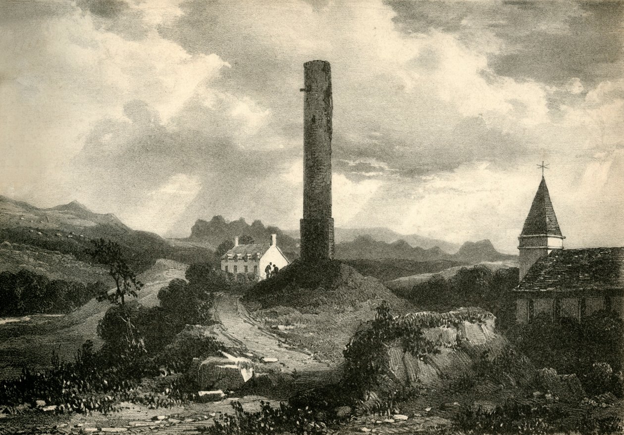 Kineth Round Tower, Cork, 1800-tallet. av Unbekannt