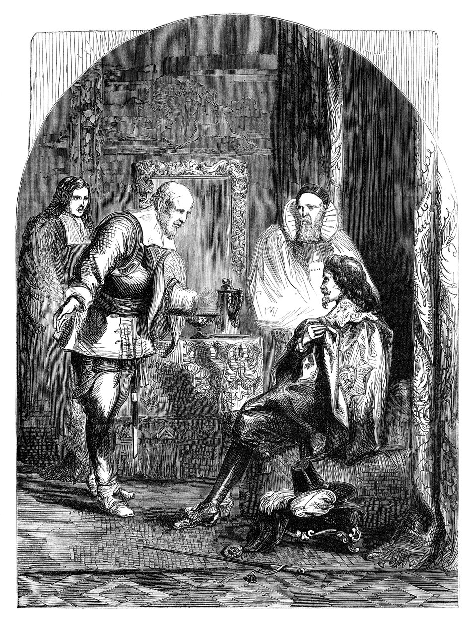 Kong Charles I 1600-1649 ble innkalt til sin henrettelse, c1902 av Unbekannt