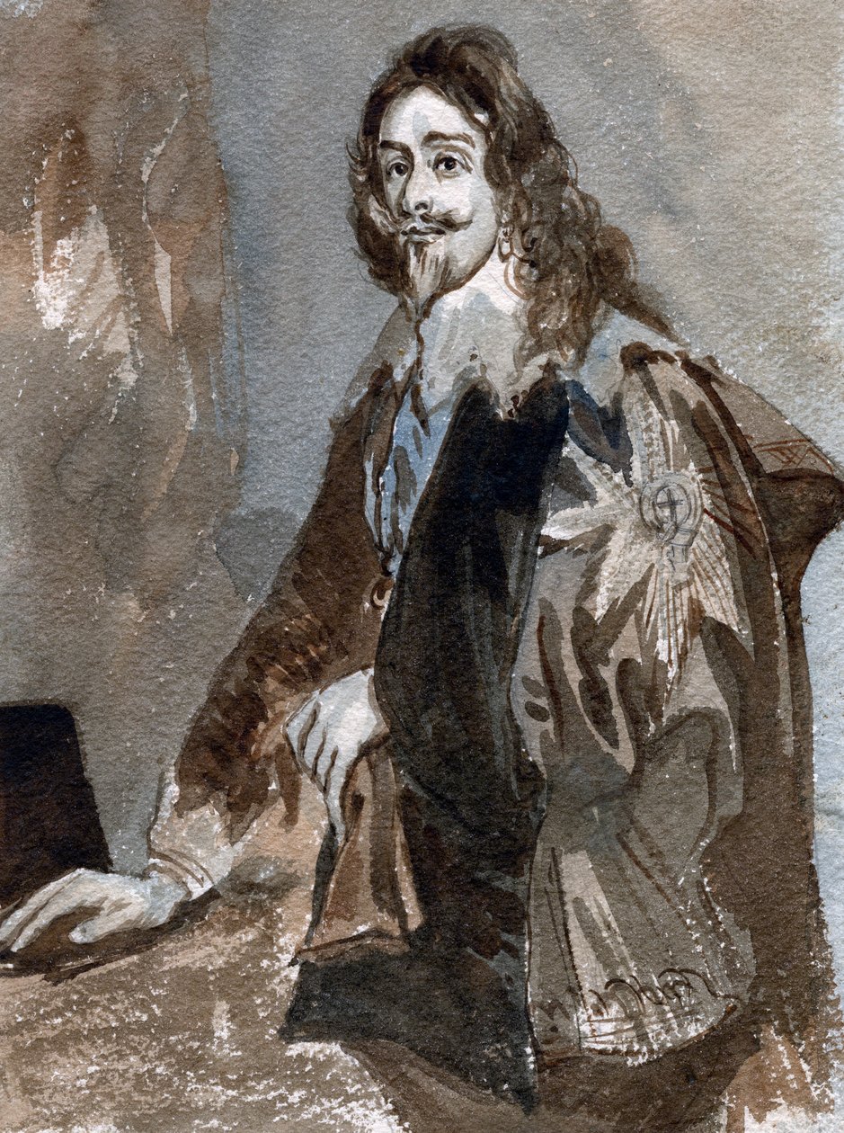 Kong Charles I 1600-1649, c1700-tallet av Unbekannt