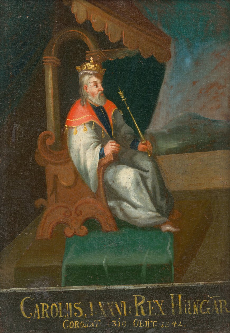 Kong Charles I av Ungarn og Kroatia 1288-1342, første halvdel av 1700-tallet. av Unbekannt