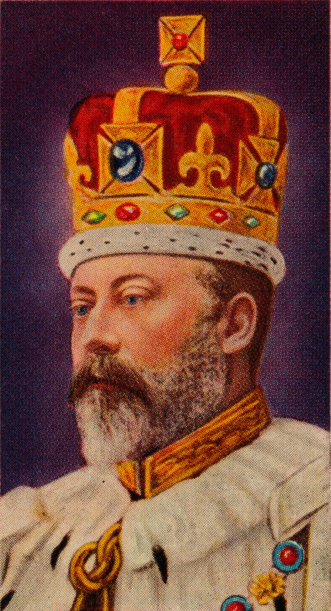 Kong Edward VII ved kroningen hans, 1902 1935 av Unbekannt