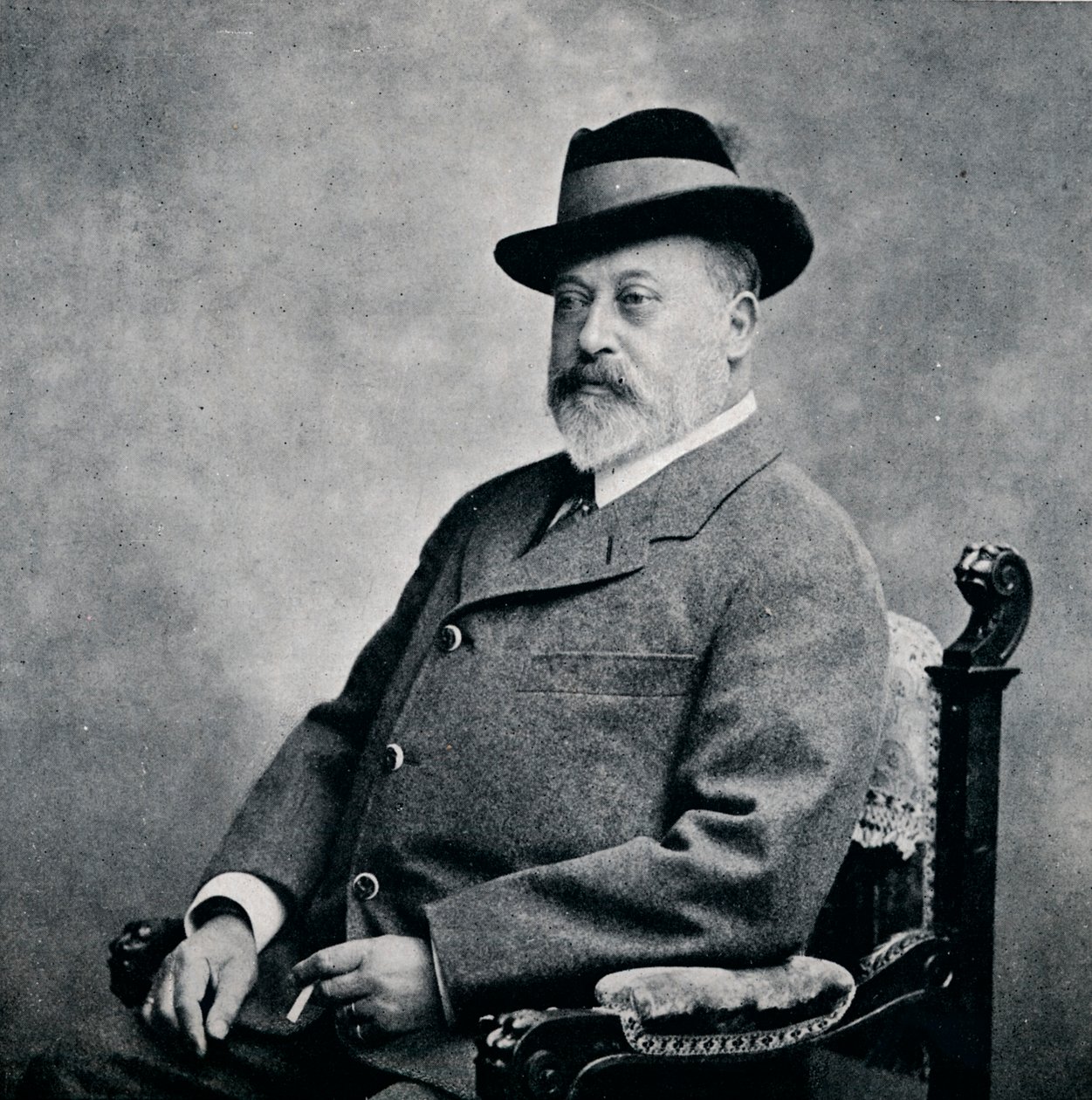 Kong Edward VII i en tyrolerhatt, 1903 1911 av Unbekannt