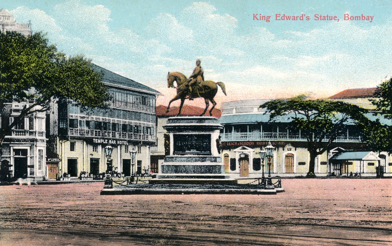 King Edwards Statue, Bombay, India, tidlig på 1900-tallet av Unbekannt