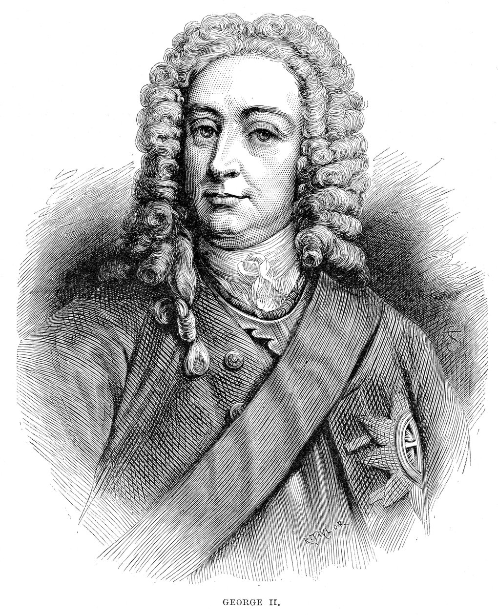 Kong George II 1683-1760 Konge av Storbritannia og Irland og kurfyrst av Hannover fra 1727 av Unbekannt