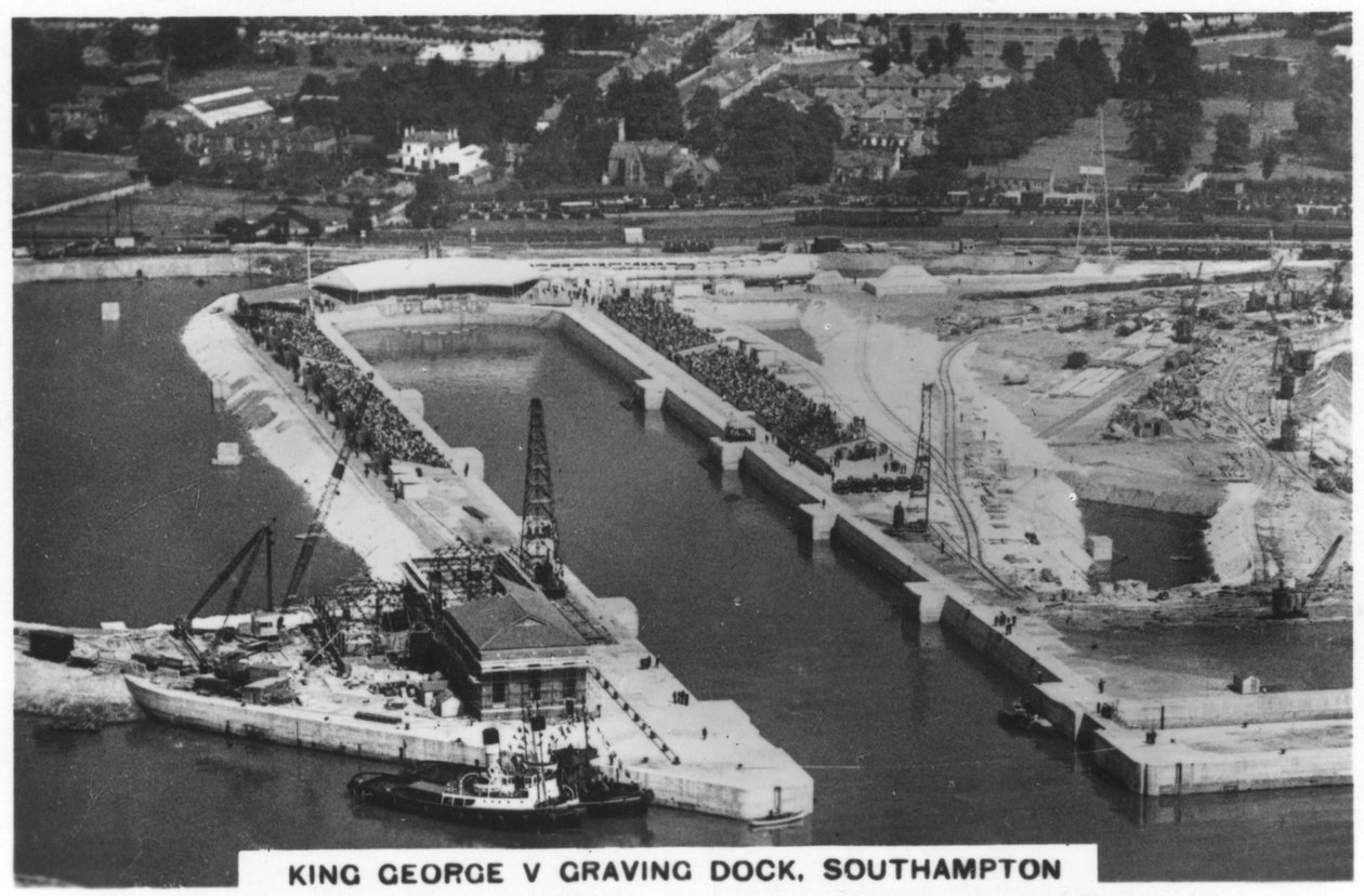 King George V Graving Dock, Southhampton, 1936 av Unbekannt
