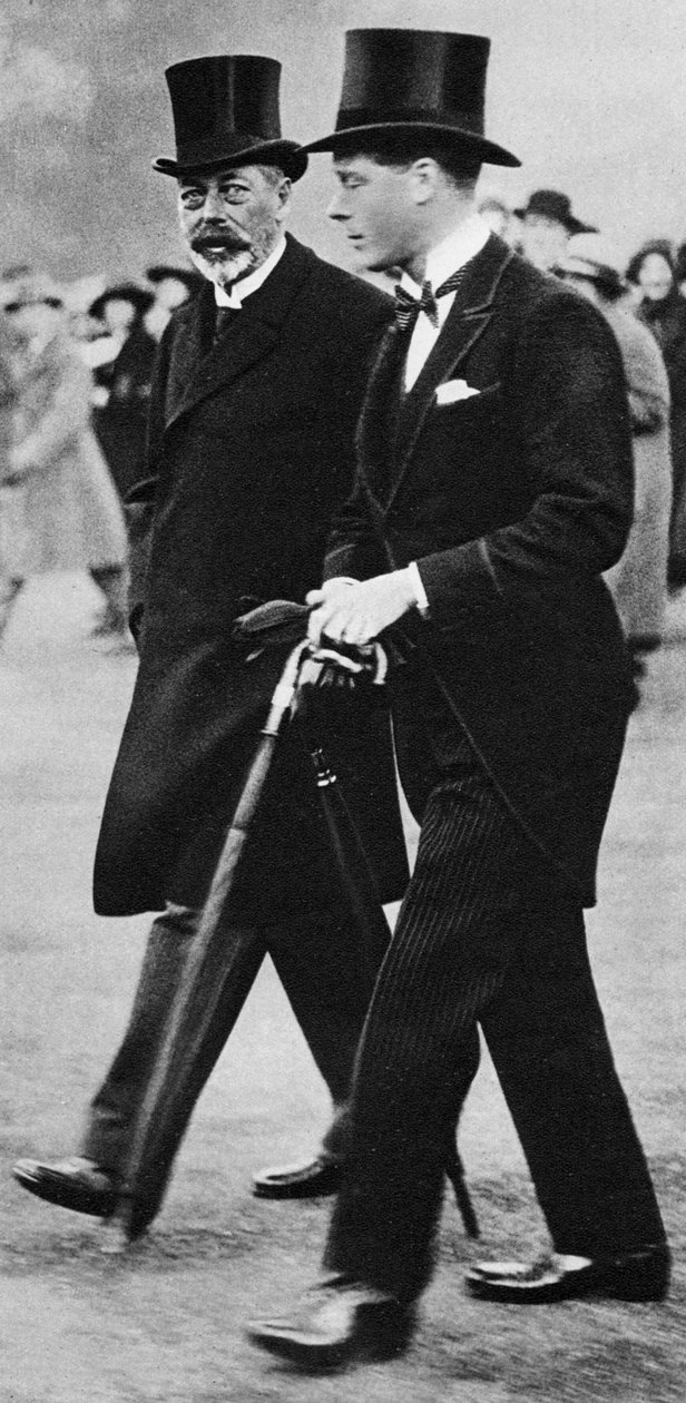 Kong George V og hans sønn, prins Edward, hertug av Windsor, 1930-tallet av Unbekannt