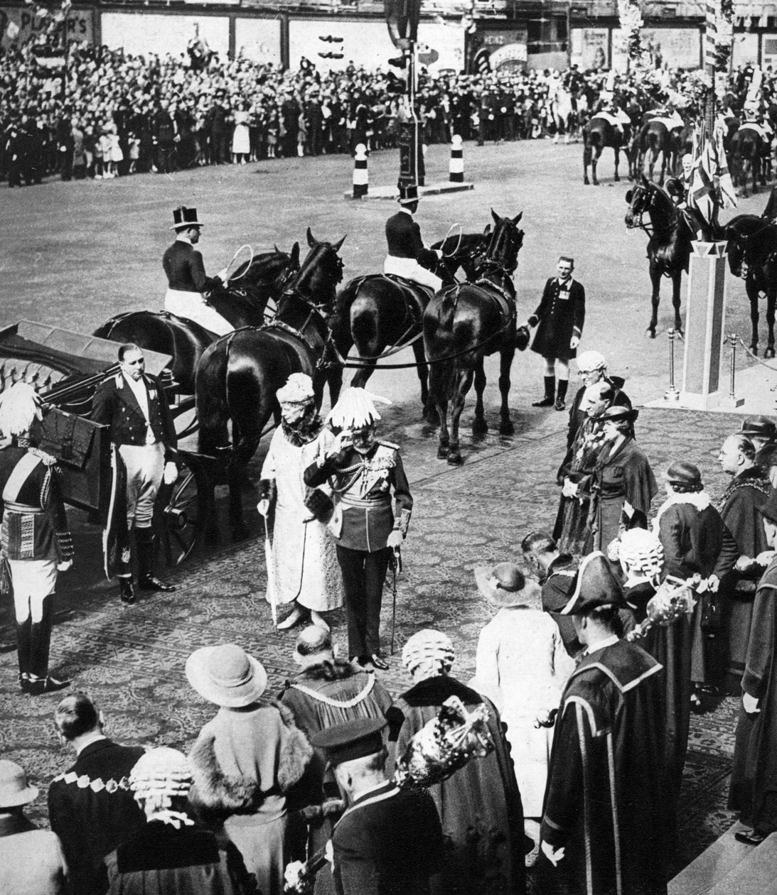 Kong George V og ordførerne i de nordlige London-bydelene ved Marylebone, Silver Jubilee, 1935 av Unbekannt