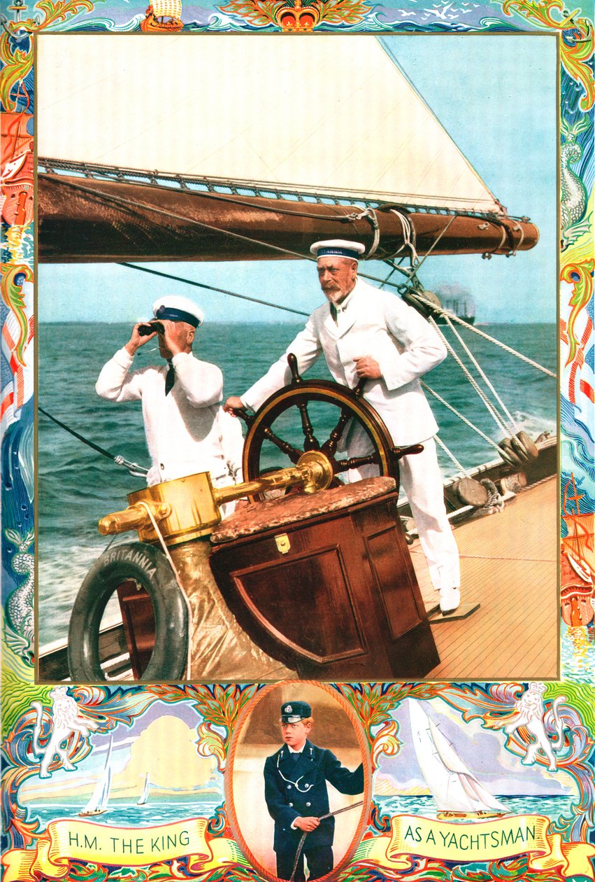 Kong George V som yachter, c1935 av Unbekannt