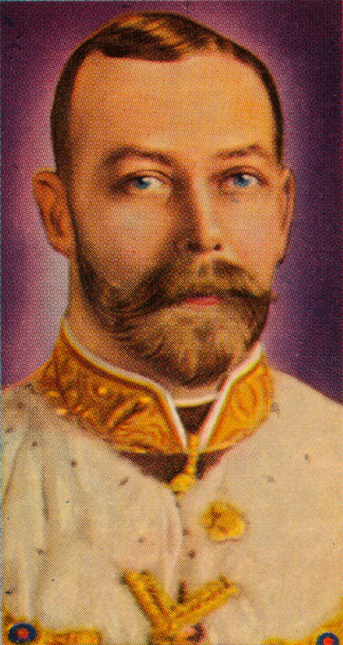 Kong George V ved sin første statsåpning av parlamentet, 1911 1935 av Unbekannt