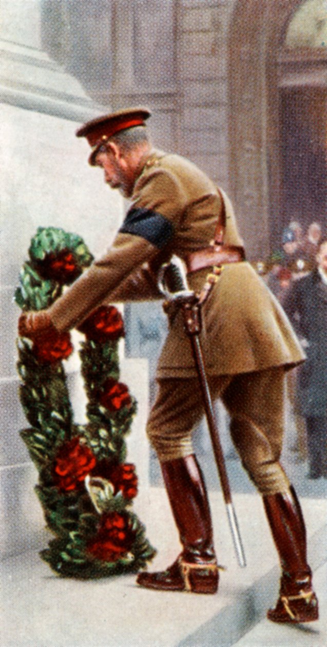 Kong George V ved Cenotaph, 11. november 1920, c1935 av Unbekannt