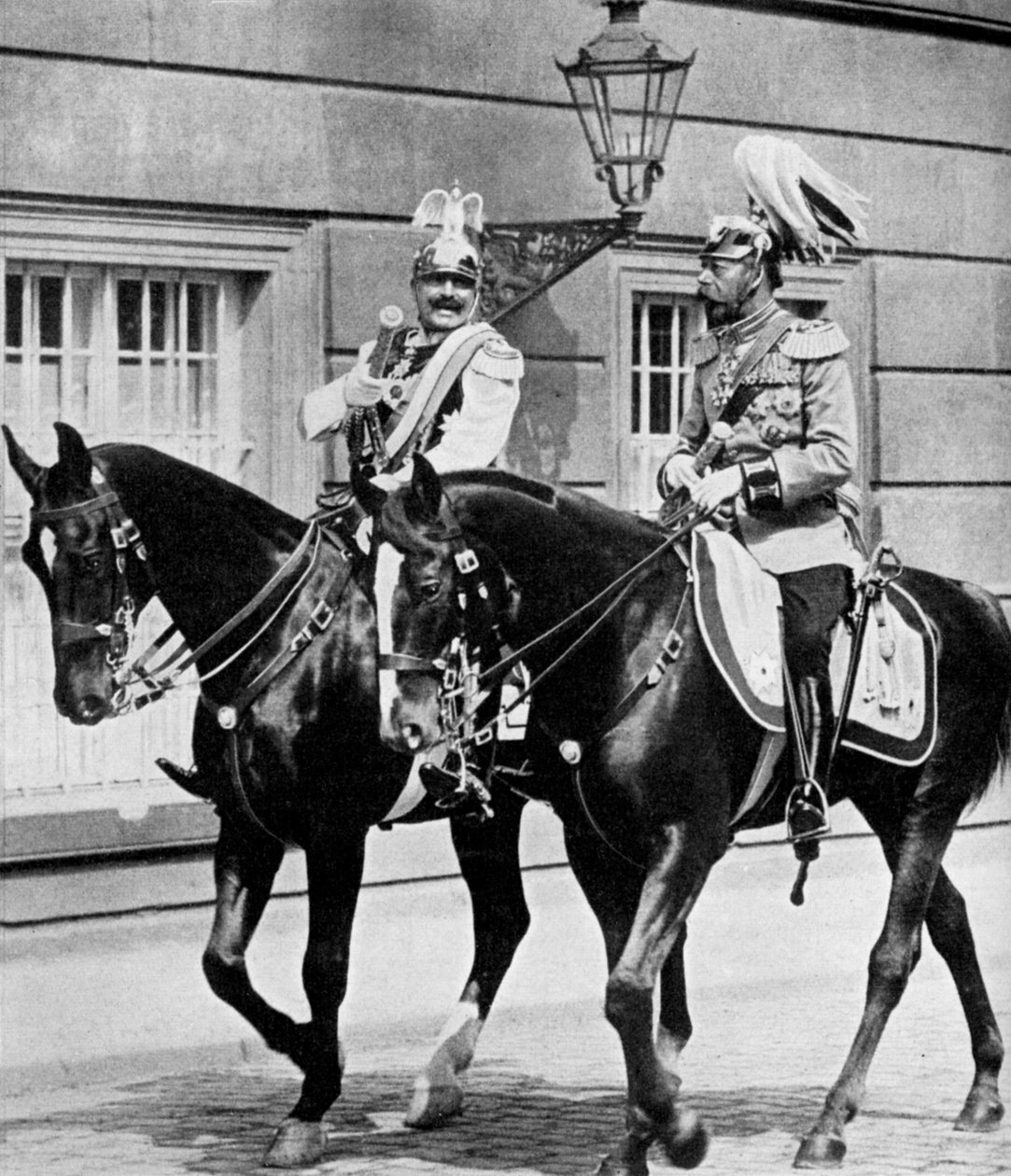 Kong George V av Storbritannia og Kaiser Wilhelm II av Tyskland, 1913 1951 av Unbekannt