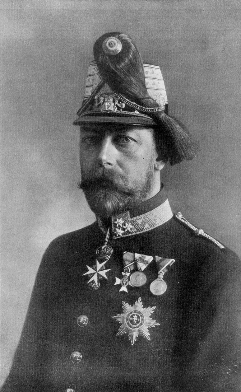 Kong George den femte, i østerriksk uniform, 1910 av Unbekannt