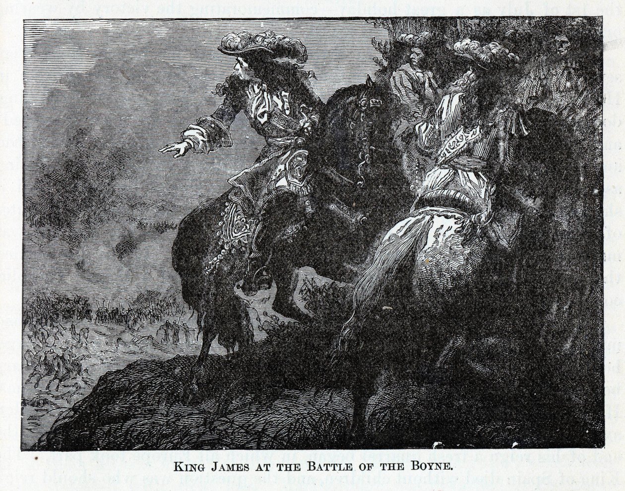King James i slaget ved Boyne, 1882 av Unbekannt