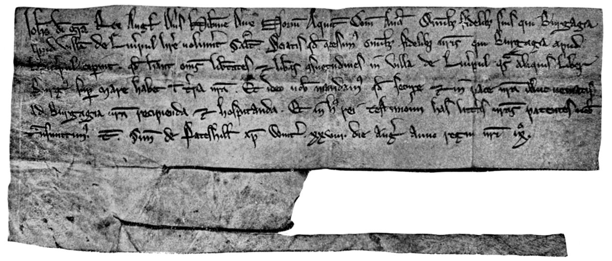 King Johns charter, 1207 1910 av Unbekannt