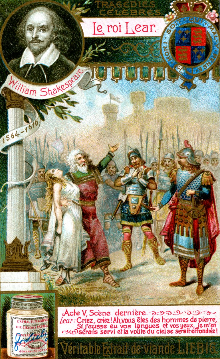 Kong Lear av William Shakespeare 1564-1616, ca 1900 av Unbekannt