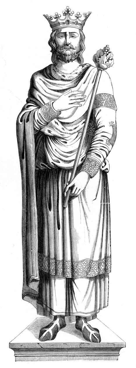 Kong Ludvig VII av Frankrike 1120-1180, 1500-tallet 1849 av Unbekannt