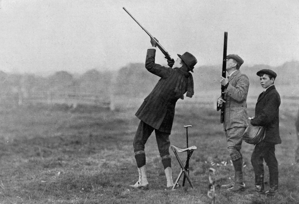 Kong Manuel II av Portugal skyter mot Windsor, Berkshire, 1909 av Unbekannt