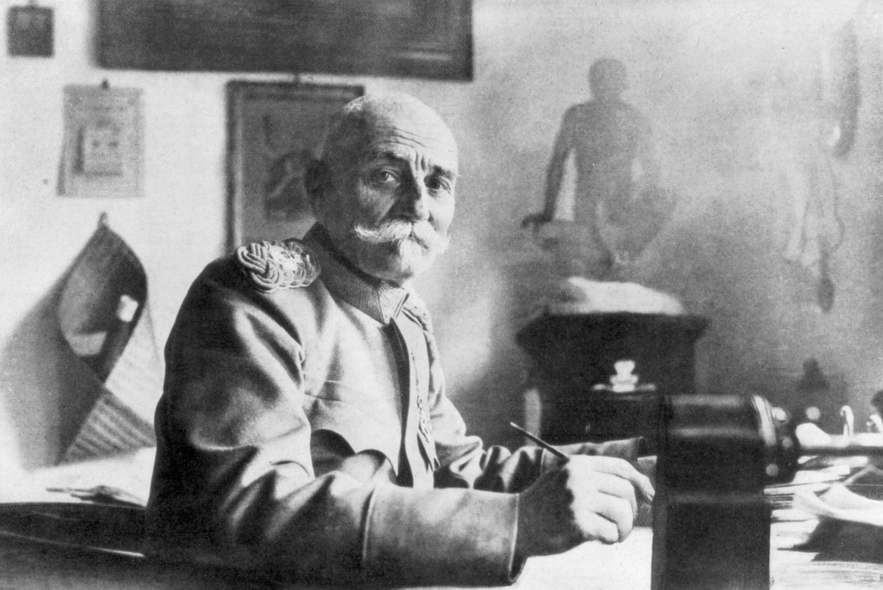 Kong Peter I av Serbia, juli 1914 av Unbekannt