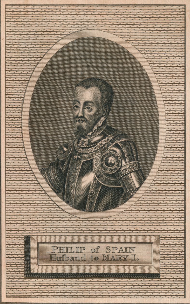 Kong Filip II av Spania, ektemann til dronning Mary I, 1793 av Unbekannt