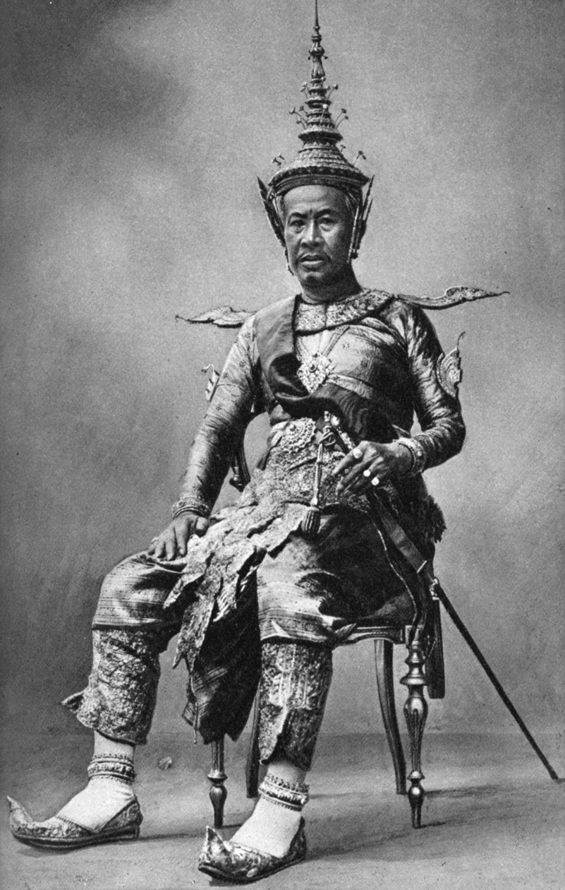 Kong Sisowath av Kambodsja, 1922 av Unbekannt