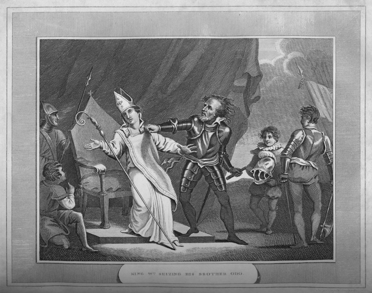 Kong William griper sin bror Odo, 1838 av Unbekannt