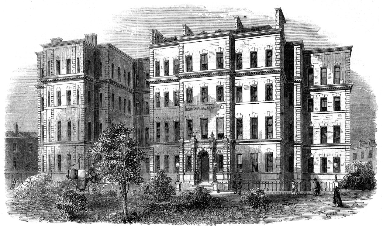 Kings College Hospital, Portugal Street, Lincolns Inn, London, ca 1860-tallet av Unbekannt