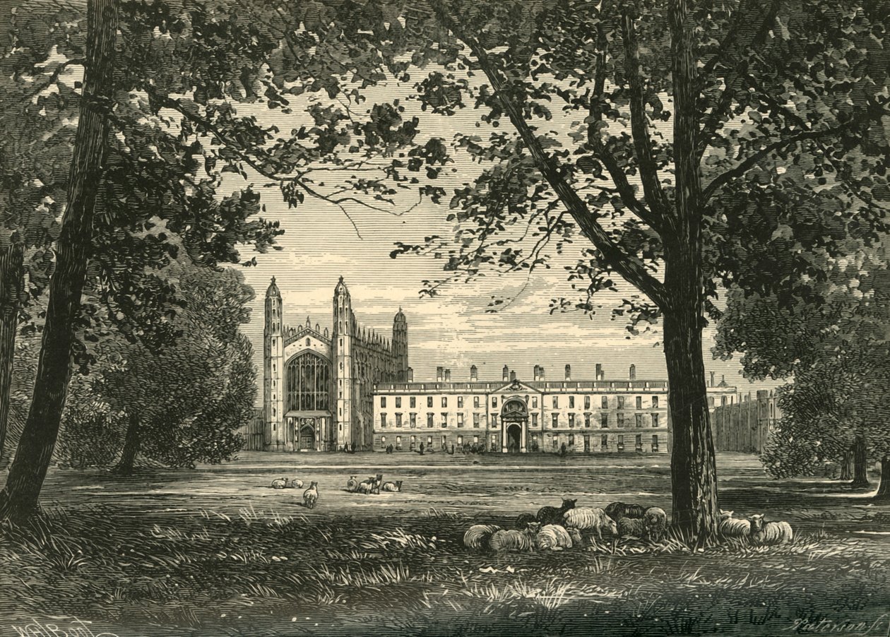 Kings College fra The Backs, 1898. av Unbekannt
